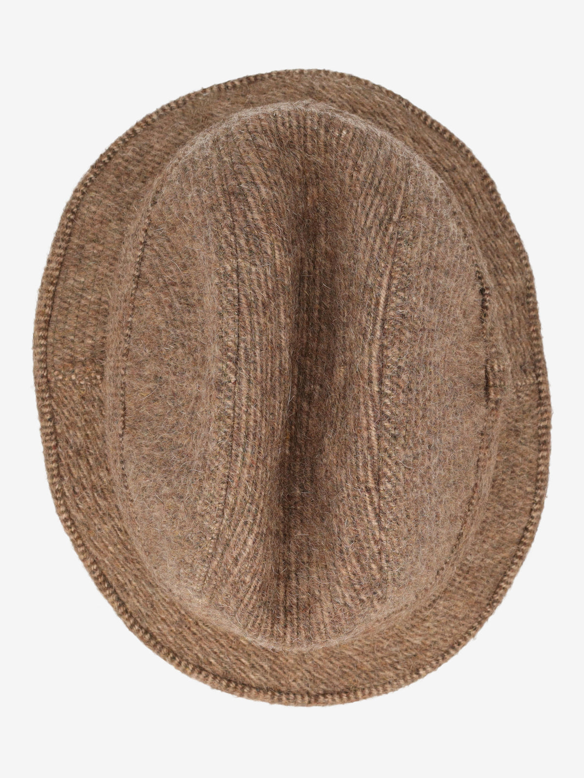 Vintage Borsalino Wool Tweed Walking Hat - Brown Mélange MR700539  Borsalino 