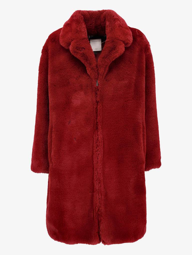 Sandro Faux Fur Coat CVM26.6.124  Sandro 