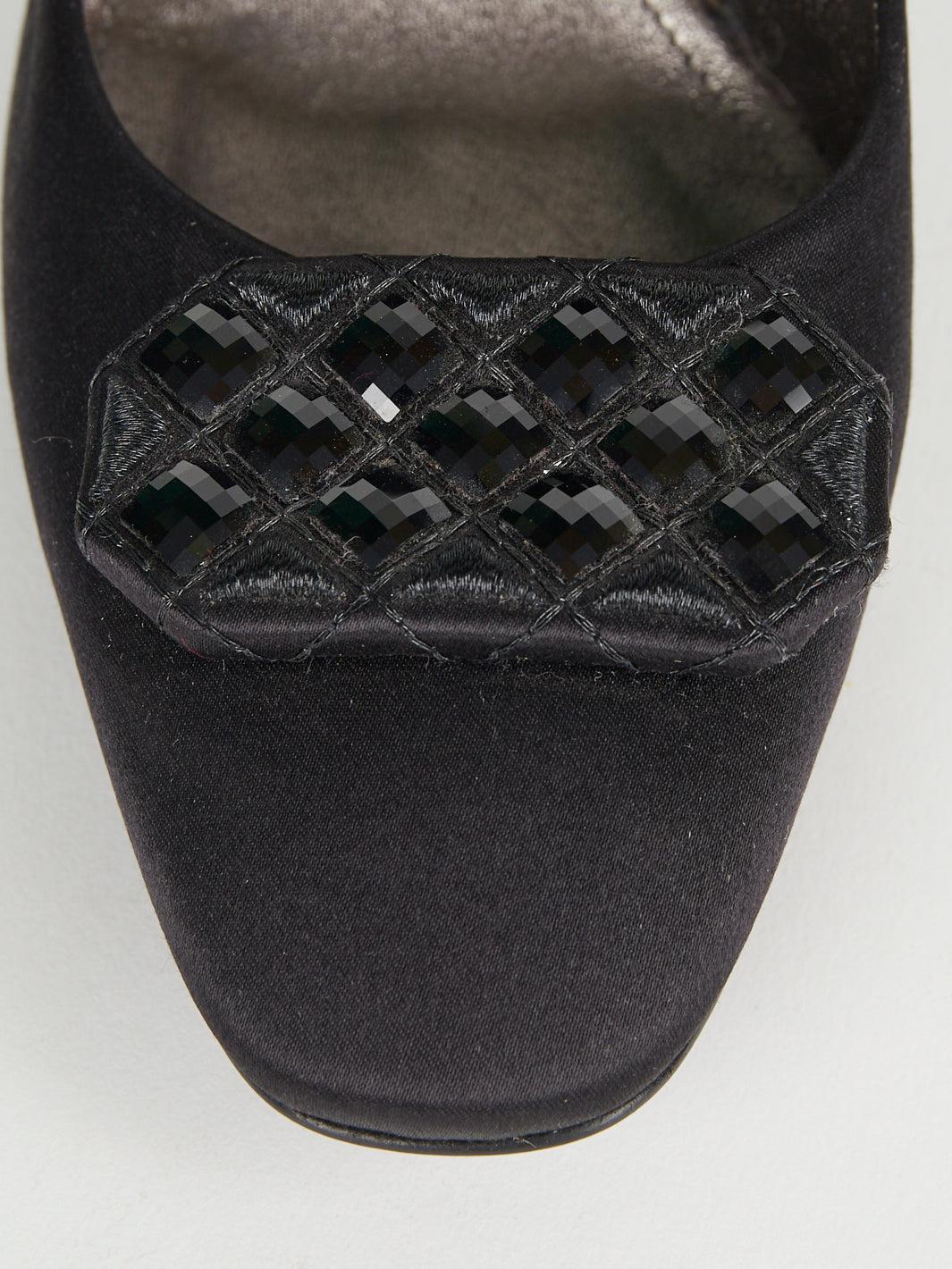 2010 Bottega Veneta dark blue Bottega Veneta pumps with jewel application CVM17.62.4  Bottega Veneta 