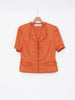 Orange silk jacket and skirt suit Giancarlo Parri CVB17.38.5  Giancarlo Parri 