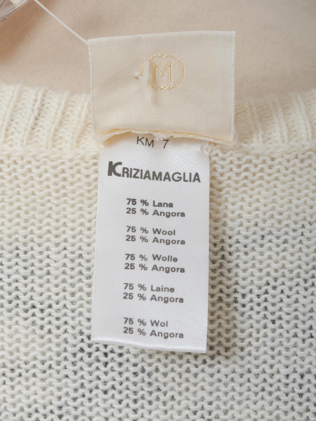 Krizia Wool Tiger Embroidery Dress