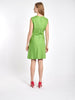1960s Gandini V-neck cotton dress in bright green W2203102  Gandini 