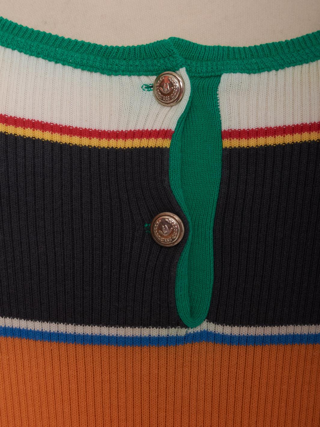 Abito lungo Moschino in maglia multicolor