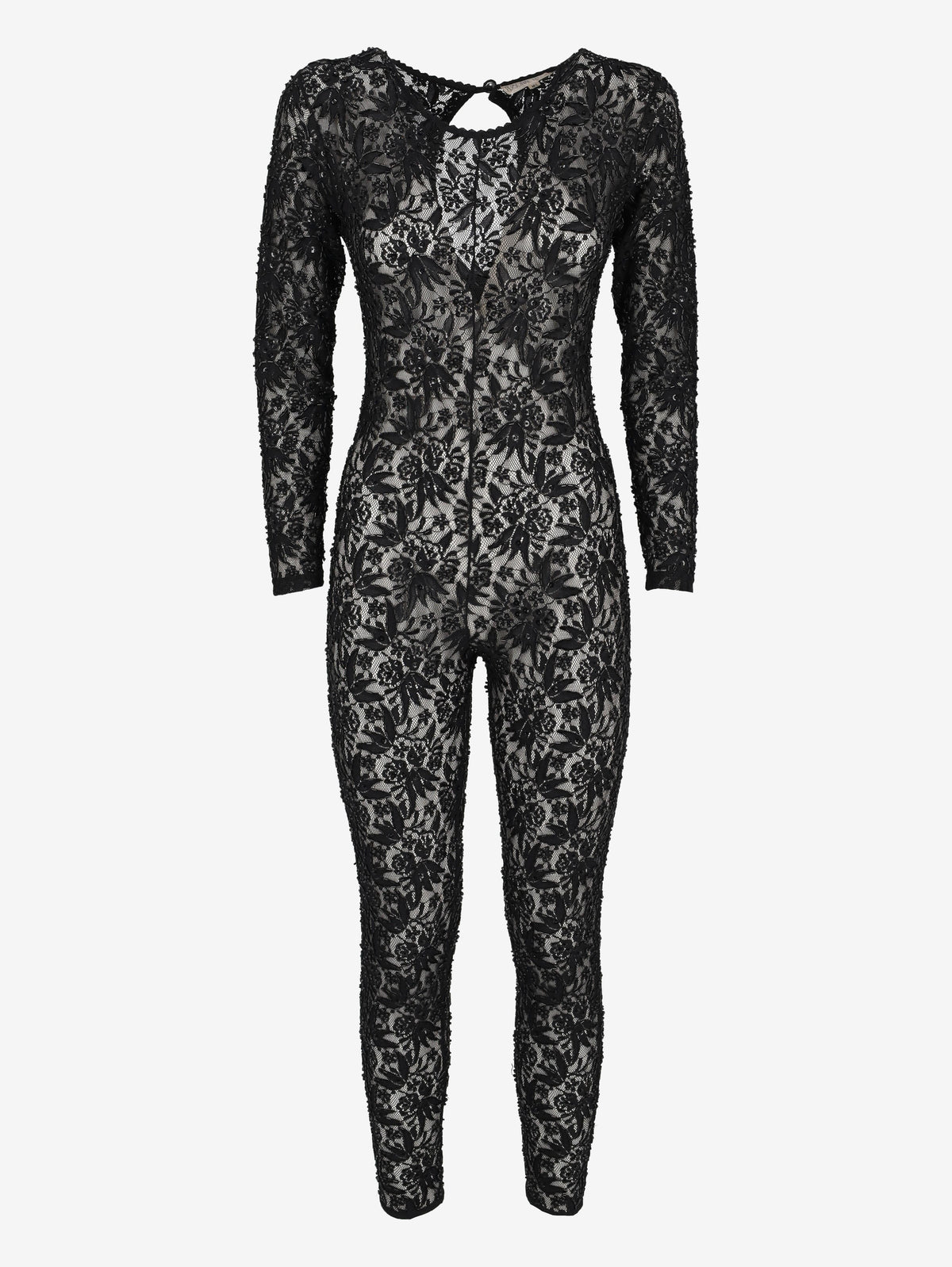 Vintage Lace Beaded Jumpsuit W261103.1  Vintage 