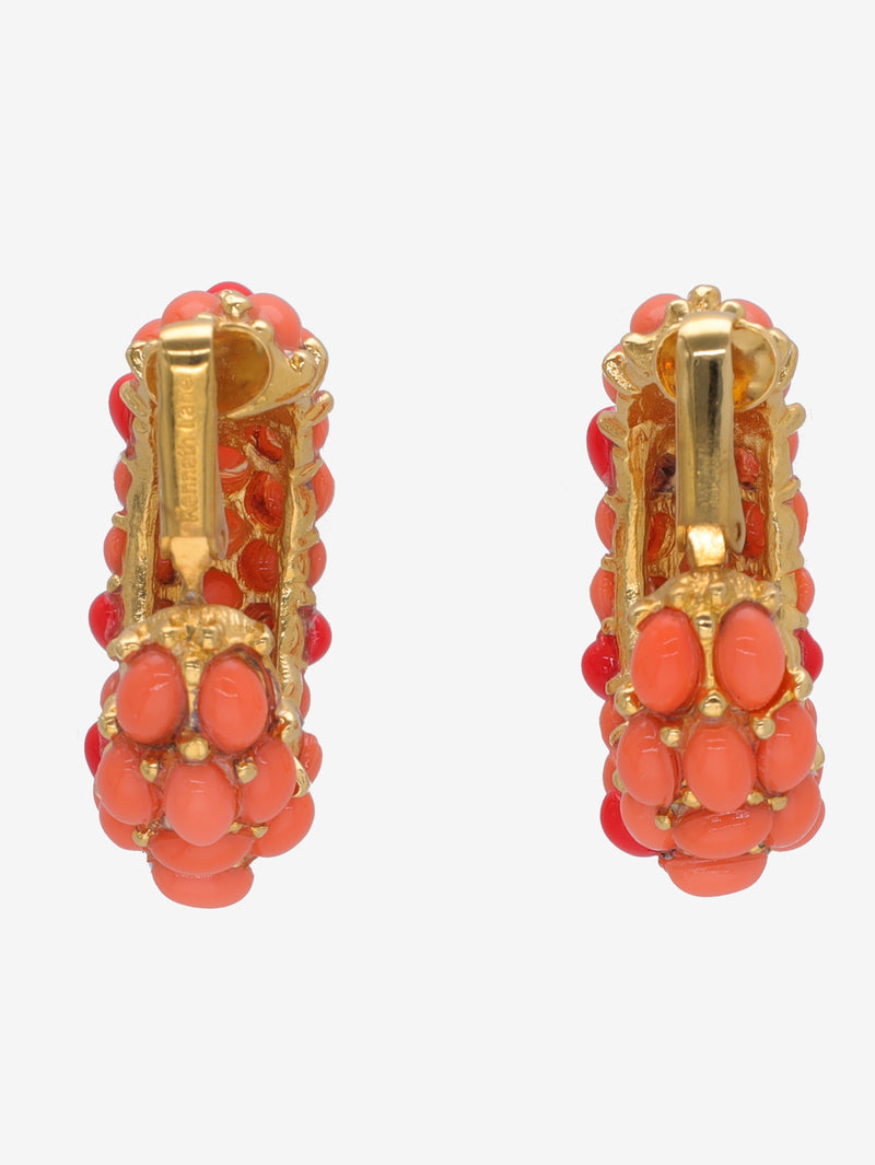 Kenneth Jay Lane Coral  Earrings CVR24.1.153  Kenneth Jay Lane 