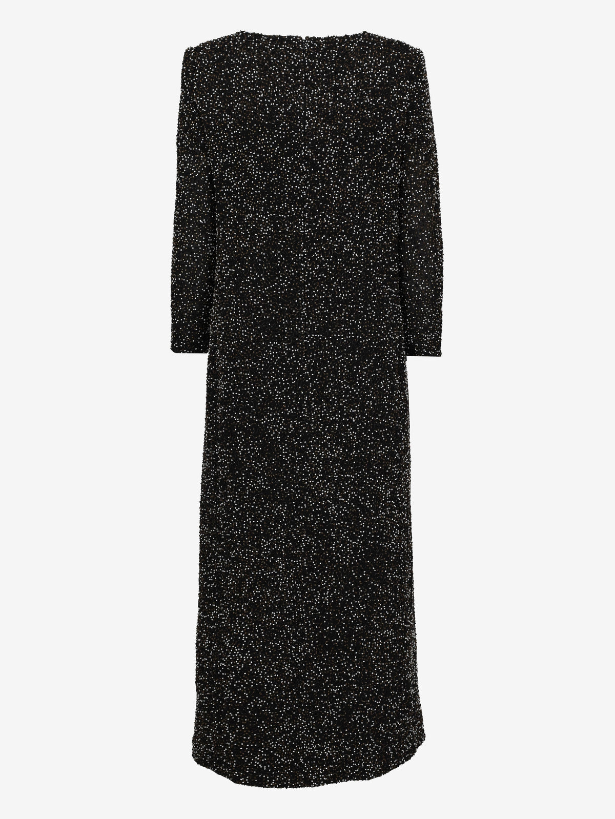 Vintage Beaded Midi Dress with Padded Shoulders W130426_1  Vintage 