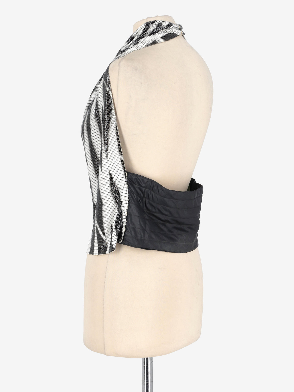 Versace Zebra Print Open-Back Top MR206002  Versace 