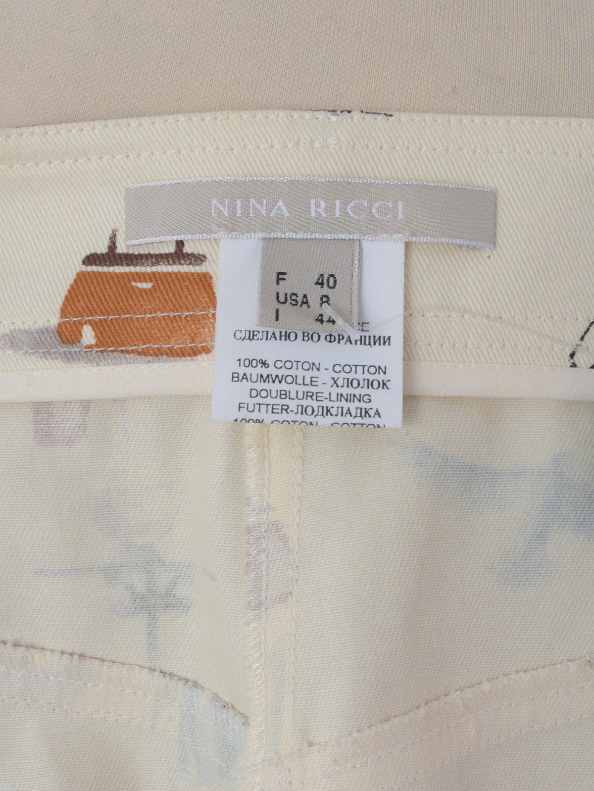 Nina Ricci 图案中长半身裙