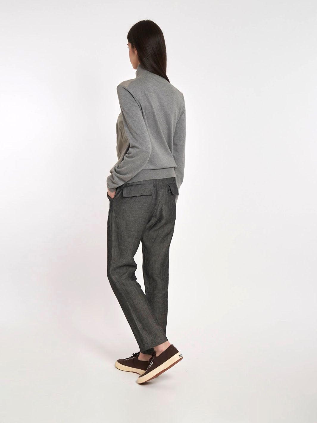 Y2K Prada sweatshirt in cotton and technical fabric
