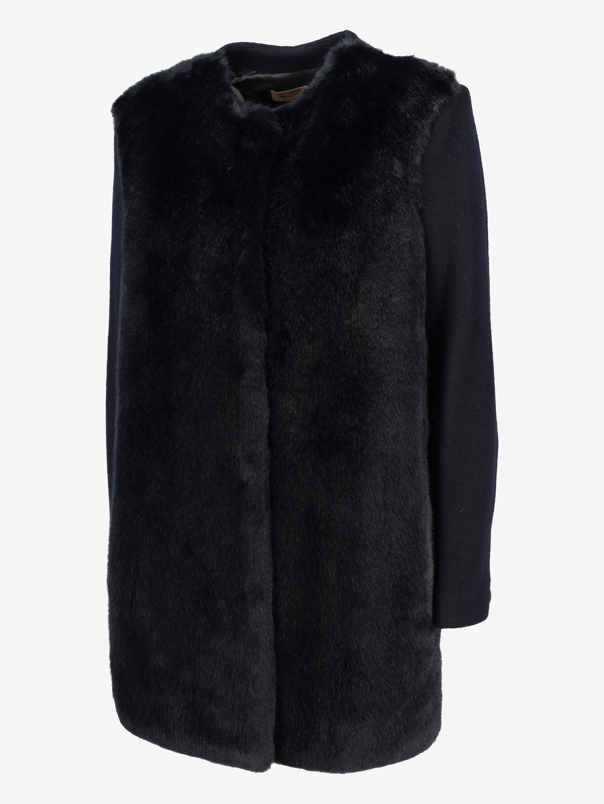 Falconeri Mixed-Texture Coat with Faux Fur Front CVM26.6.130  Falconeri 