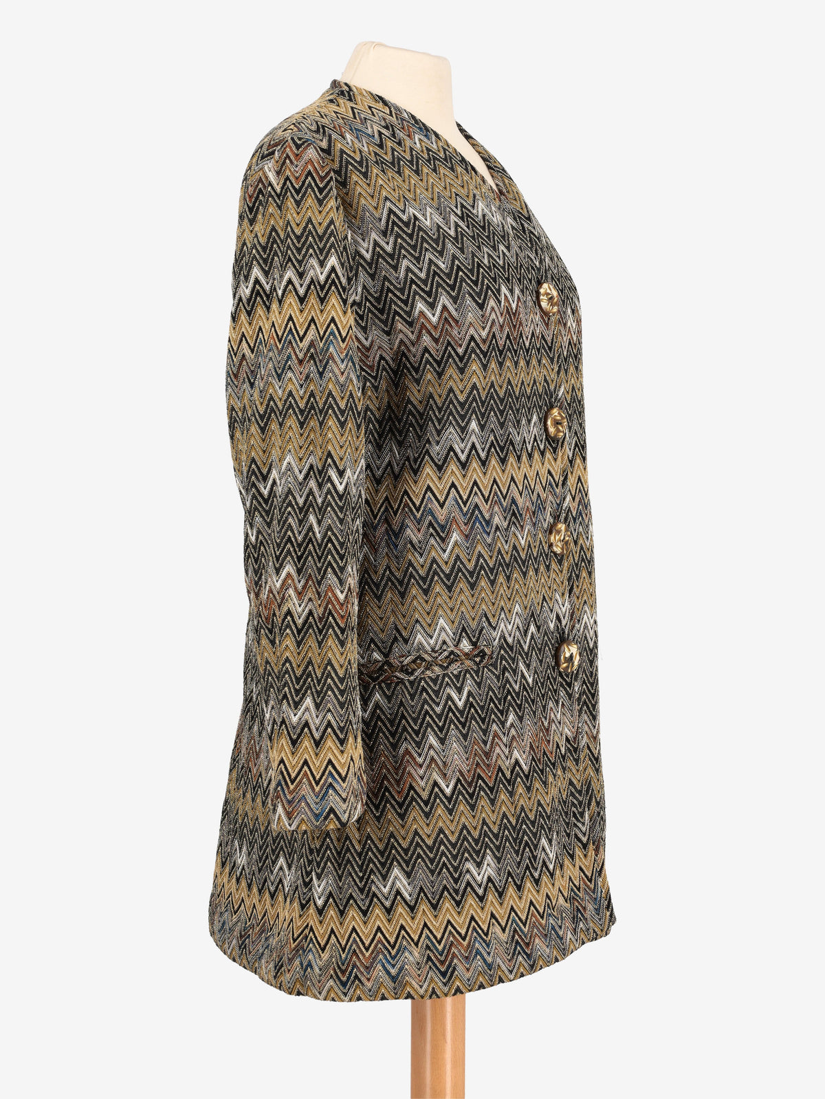 Missoni Overcoat With Gold Details W24121249  Missoni 