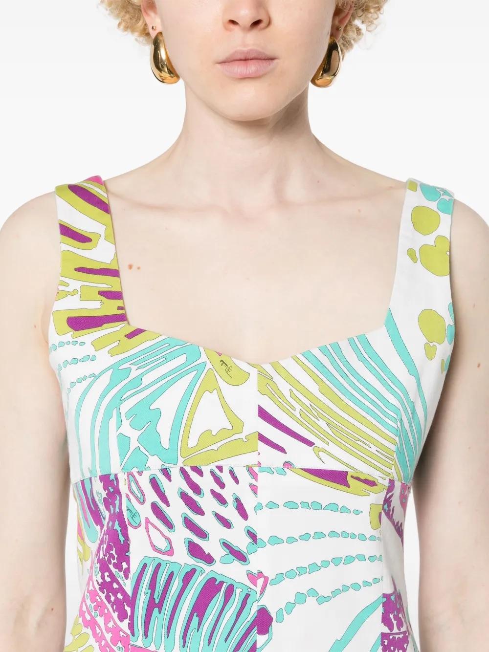 Pucci Abstract-Print Mini Dress WCV241016  Pucci 