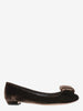 Miu Miu Brown Velvet Ballerina