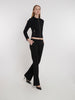 Y2K Gucci black low-waisted pants with flared line