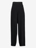 Emporio Armani Wide-Leg Satin-Waistband Trousers W27526.38  Emporio Armani 