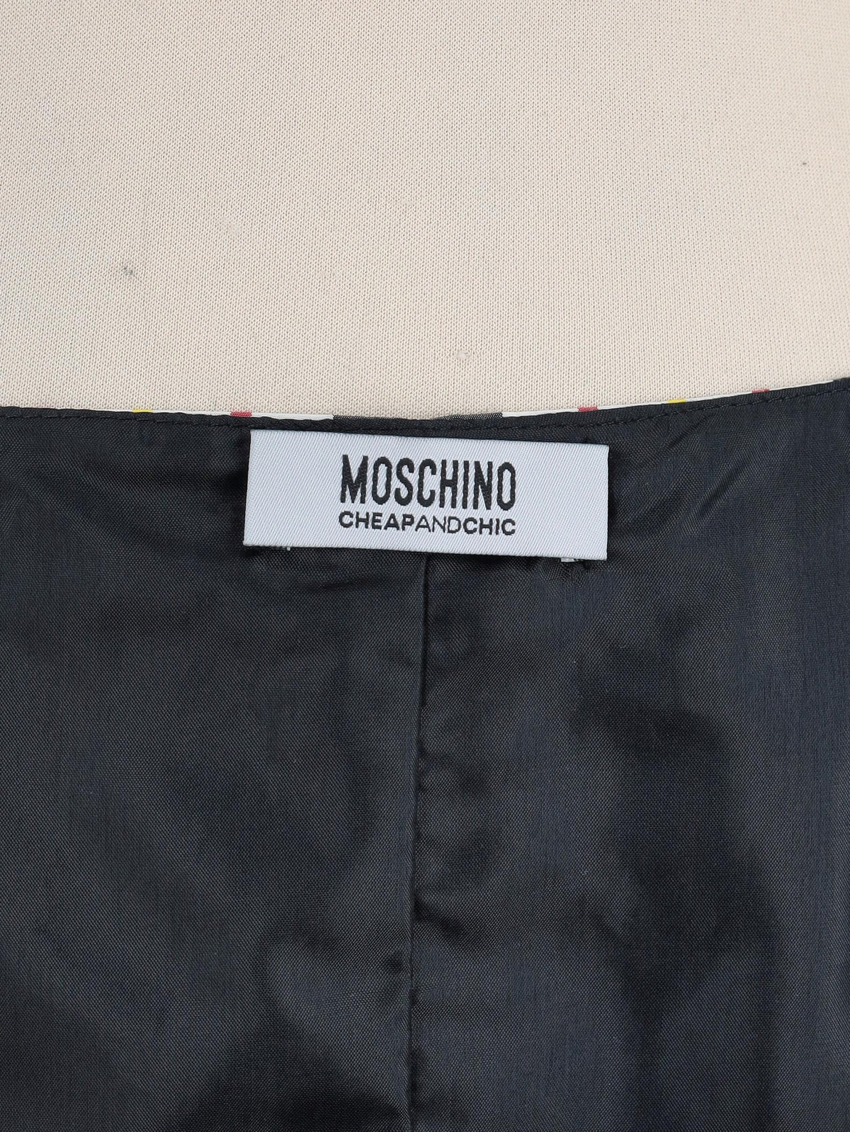 Moschino 格纹中长连衣裙