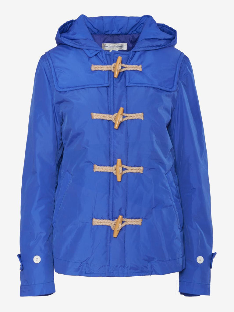 Giubbotto Comme des Garçons in tessuto tecnico blu