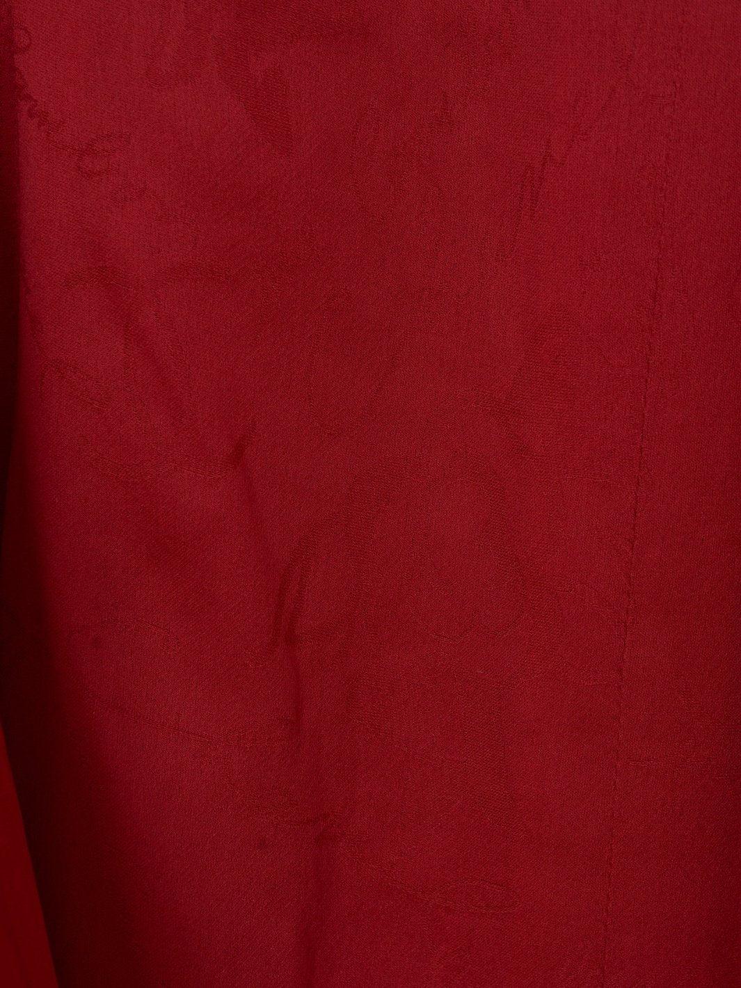 Y2K Chanel red wool sleeveless dress