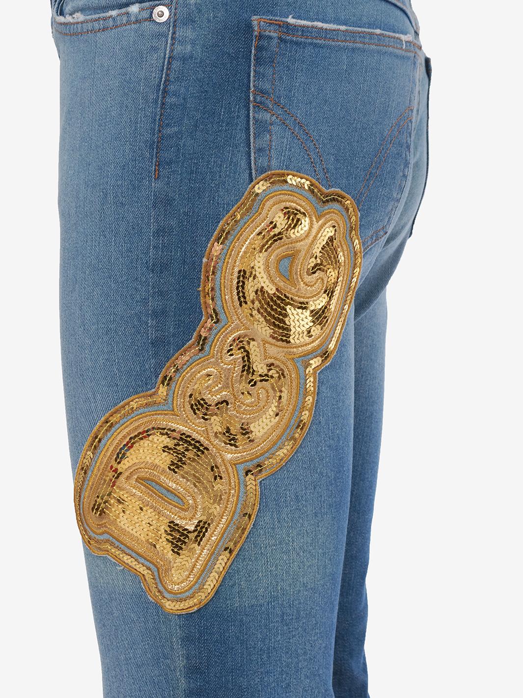 D&G Jeans with sequin inserts