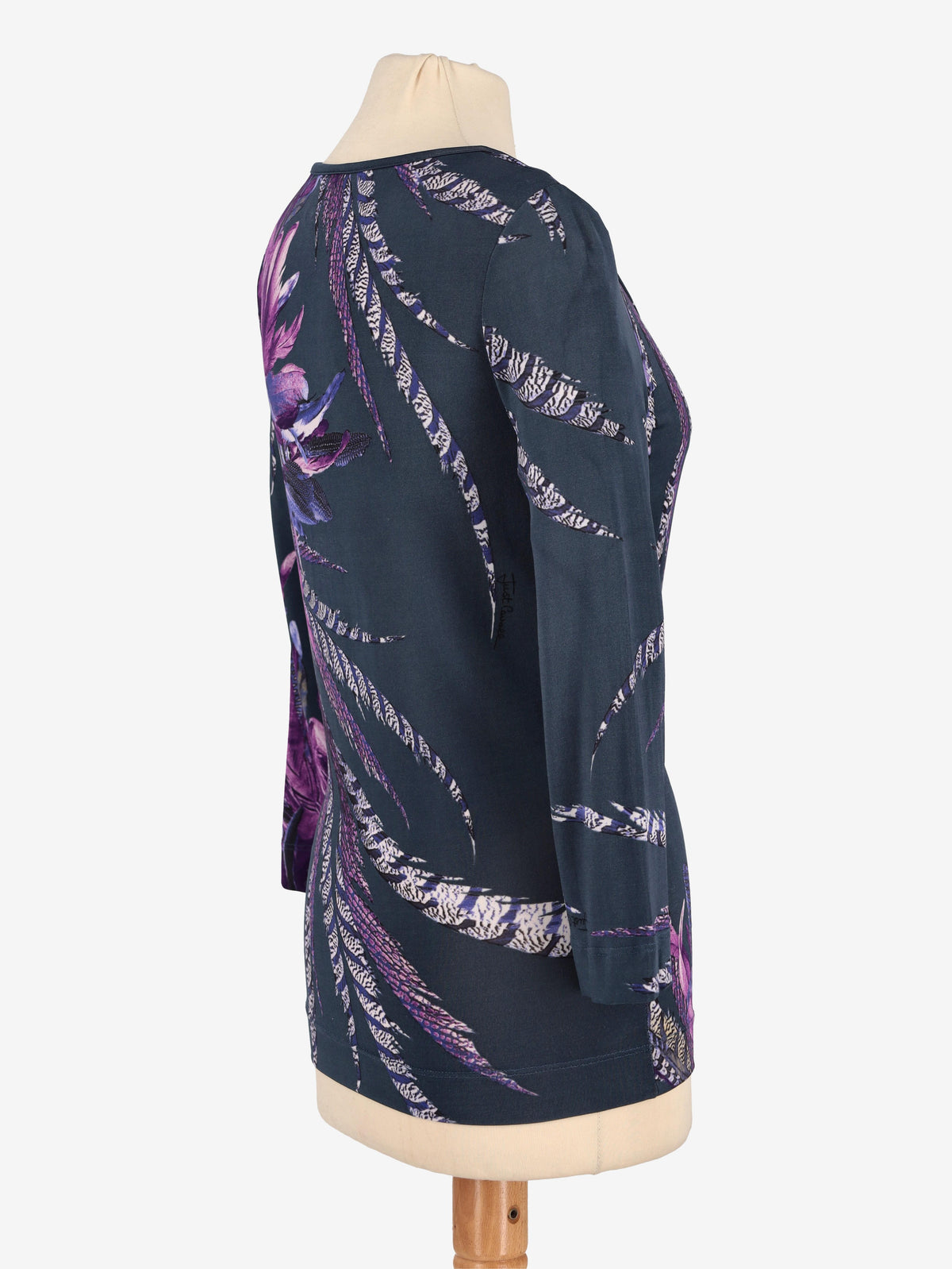 Just Cavalli Feather Print Shirt W24121253.5  Just Cavalli 