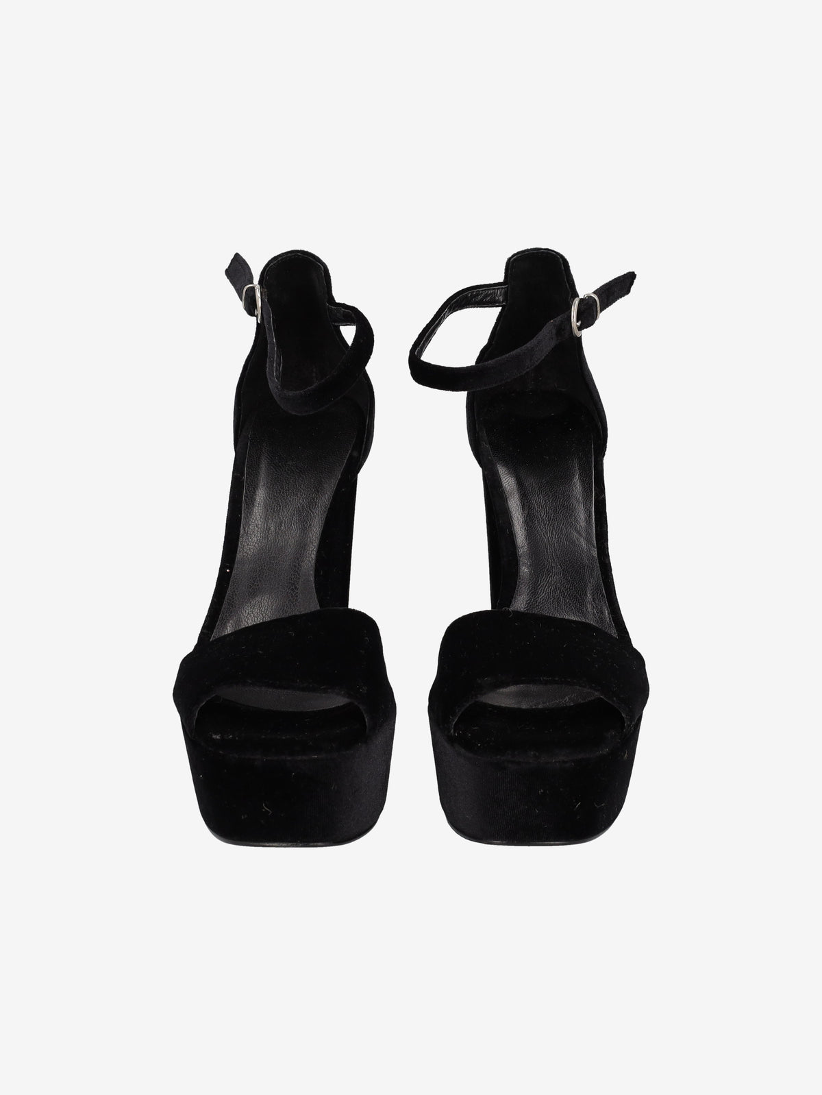 Vintage Black Velvet Platform Sandals WCV22072102  Vintage 