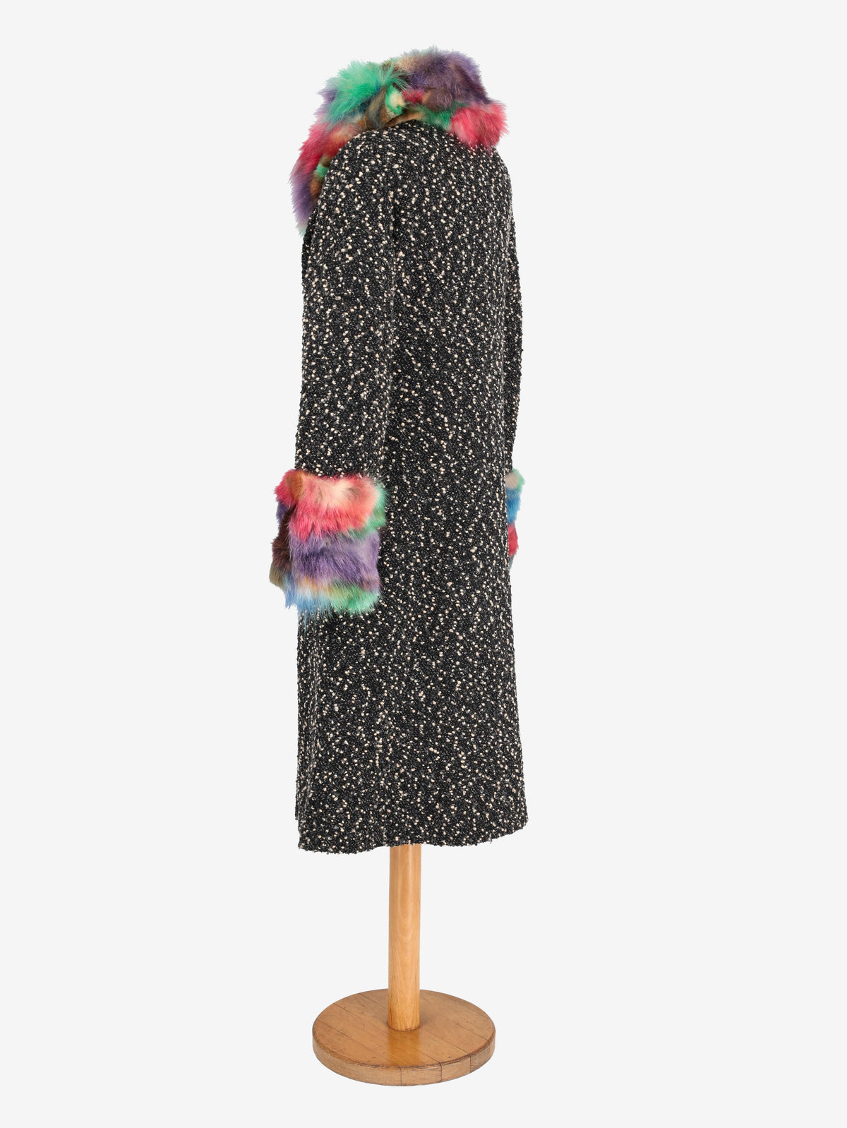 Voyage Coat With Multicolor Fur W2511.58  Voyage 