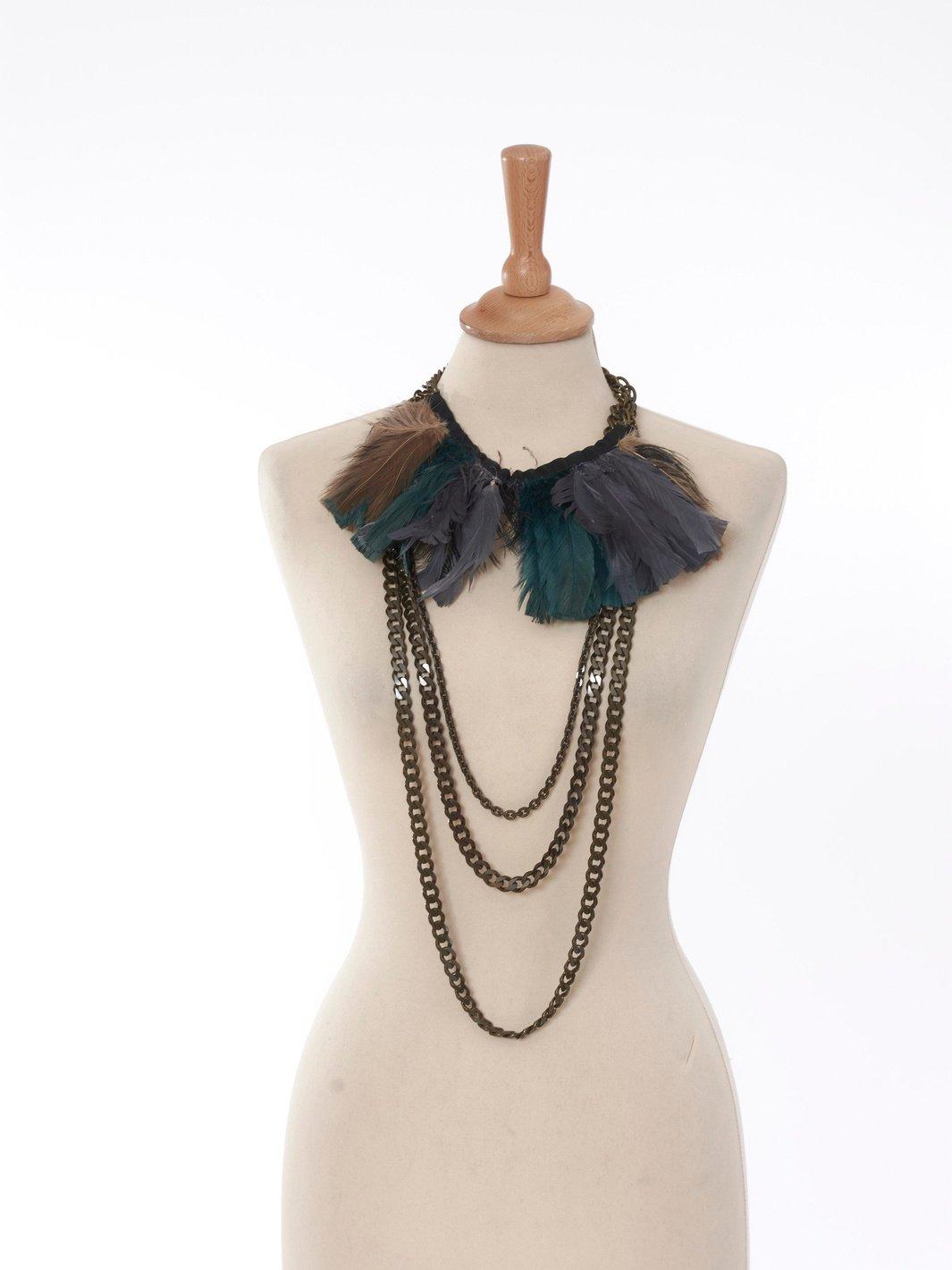 Y2K Lanvin necklace with feathers W22062148  Lanvin 