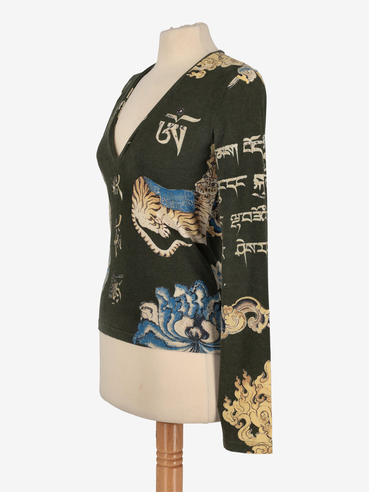 Just Cavalli Oriental Print Shirt W24121253.7  Just Cavalli 