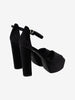 Vintage Black Velvet Platform Sandals WCV22072102  Vintage 