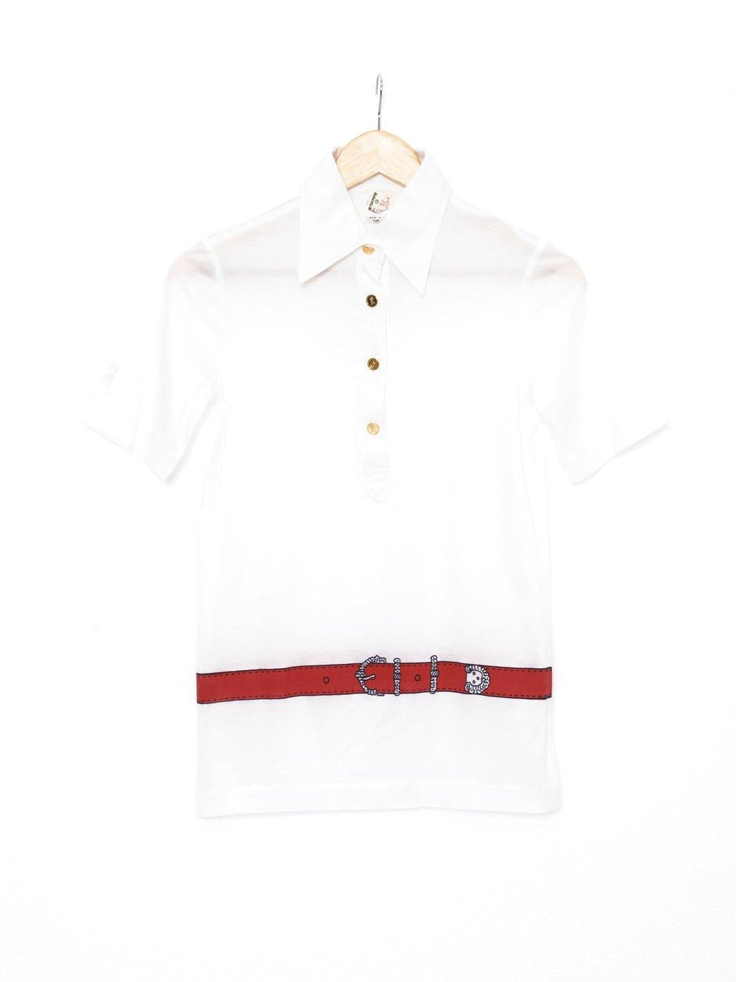 1970s Roberta Di Camerino polo shirt in white cotton W22051919  Roberta di Camerino 