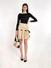 Y2K Red Valentino short pleated skirt in beige CVM21.18.2  Red Valentino 