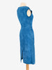 Prada Roundneck Dress in Blue Suede WCV161224_66  Prada 