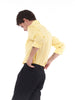 Y2K Basile long-sleeved yellow cotton shirt U224-16/4  Vintage 