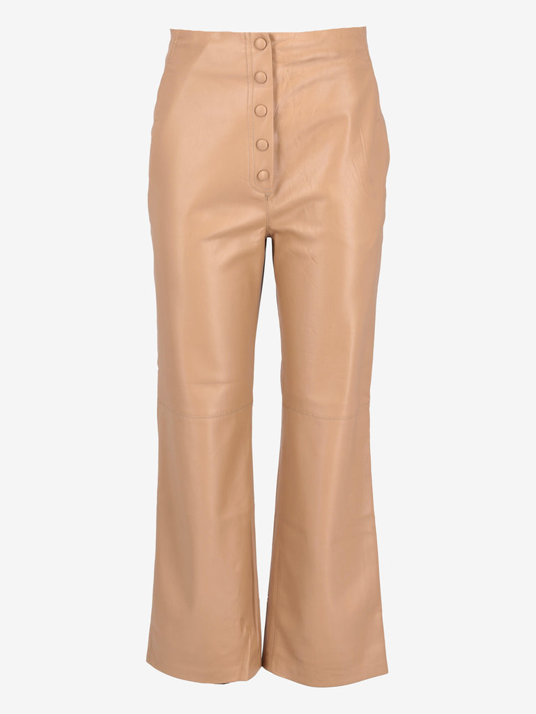 Vintage Faux Leather Straight-Leg Pants W7426.57  Nanushka 