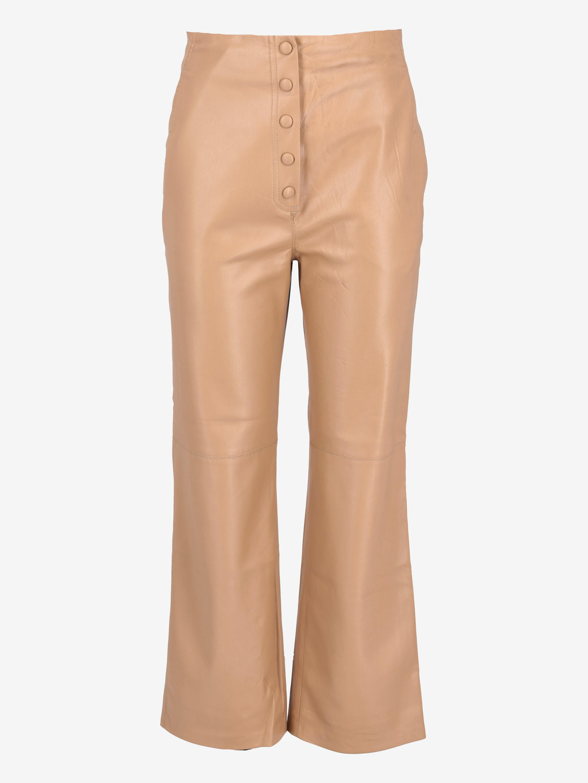 Vintage Faux Leather Straight-Leg Pants W7426.57  Nanushka 