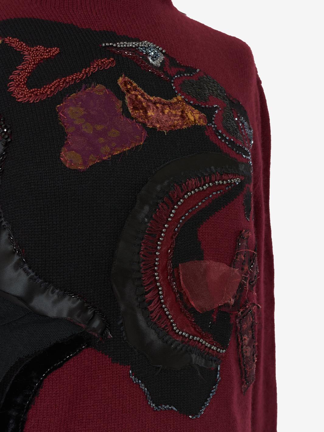 Krizia Cashmere sweater with panther print