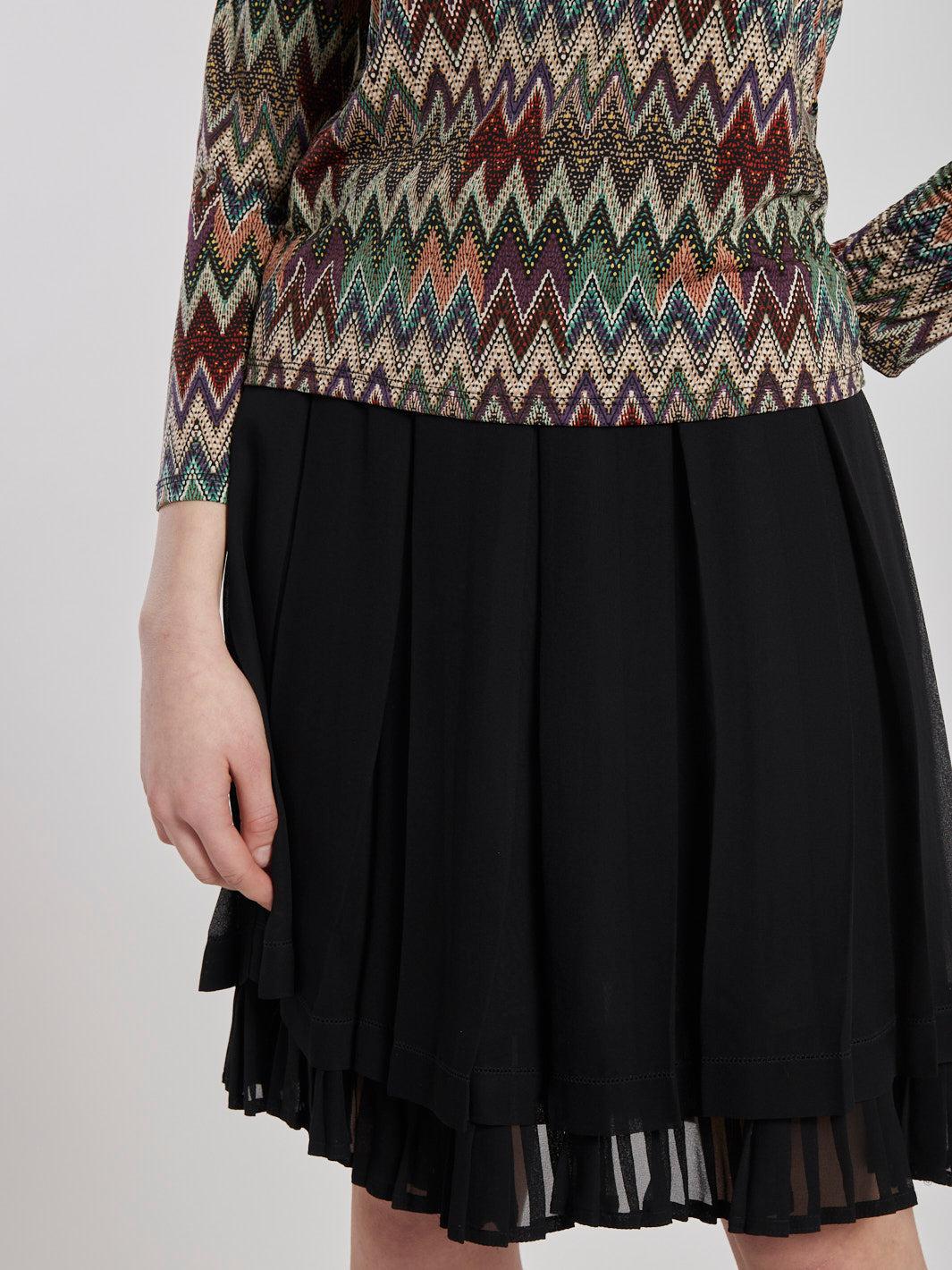 Y2K Sportmax black pleated skirt MZ1911525  Sportmax 