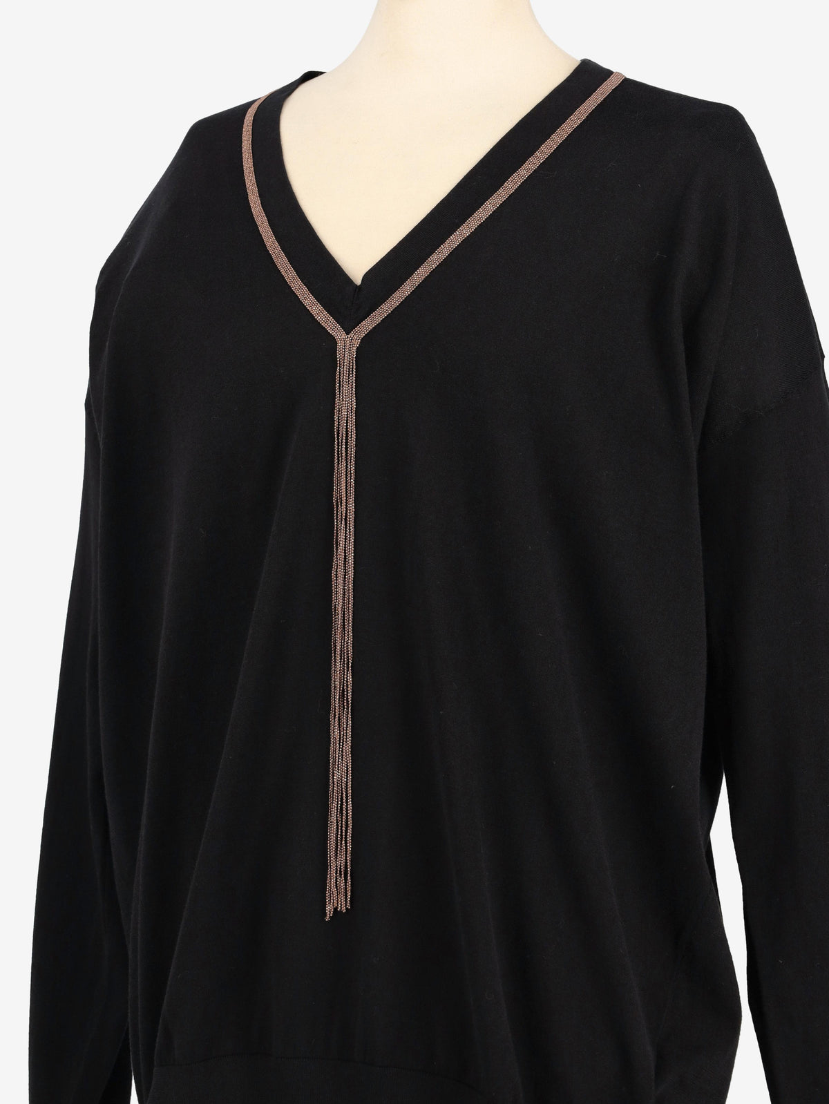 Brunello Cucinelli Maxi Sweater With Chain