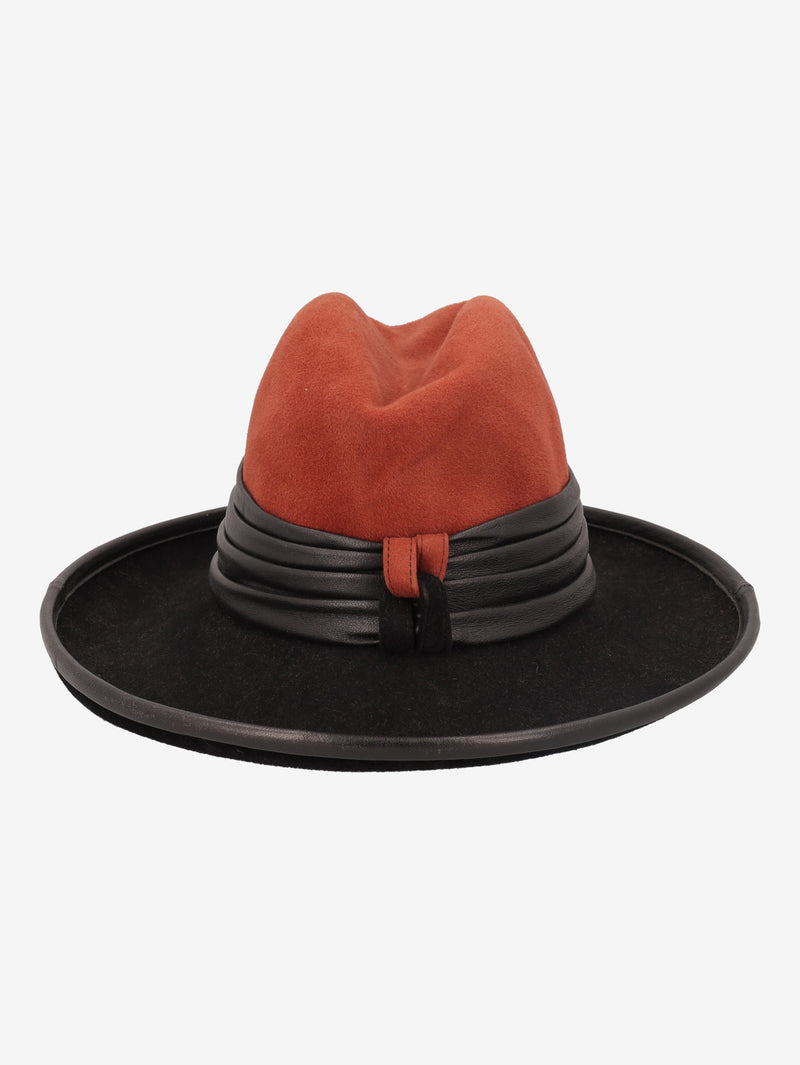 Vintage Fedora Hat with Decorative Belt Detail W27526.148  Vintage 