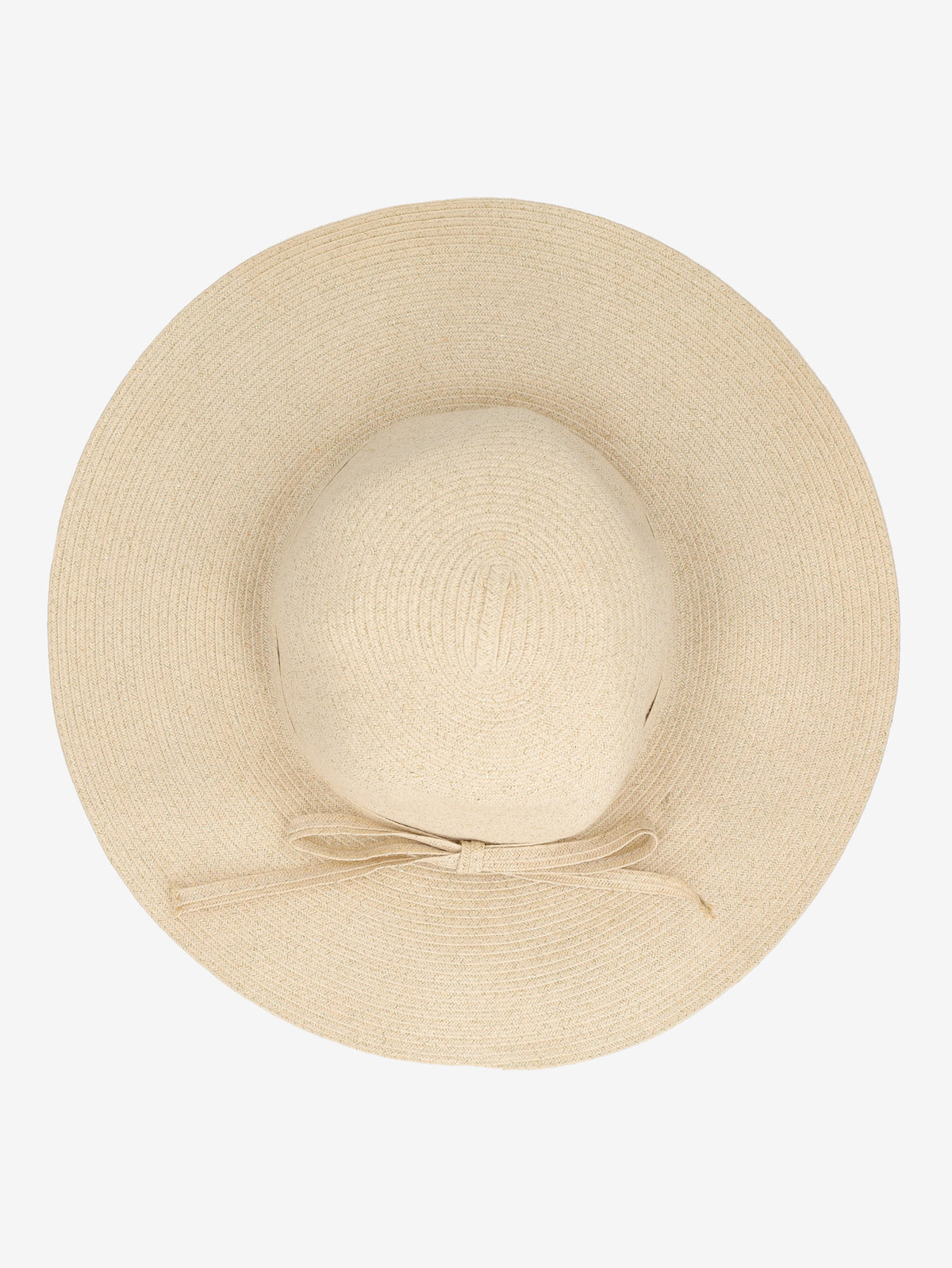 Vintage Shimmering Straw Hat with Bow Detail W130126.1  Vintage 