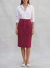 Saint Laurent Skirt in Burgundy Velvet MR120725.59  Yves Saint Laurent 