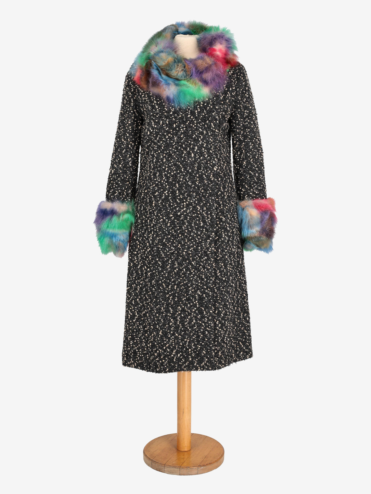 Voyage Coat With Multicolor Fur W2511.58  Voyage 