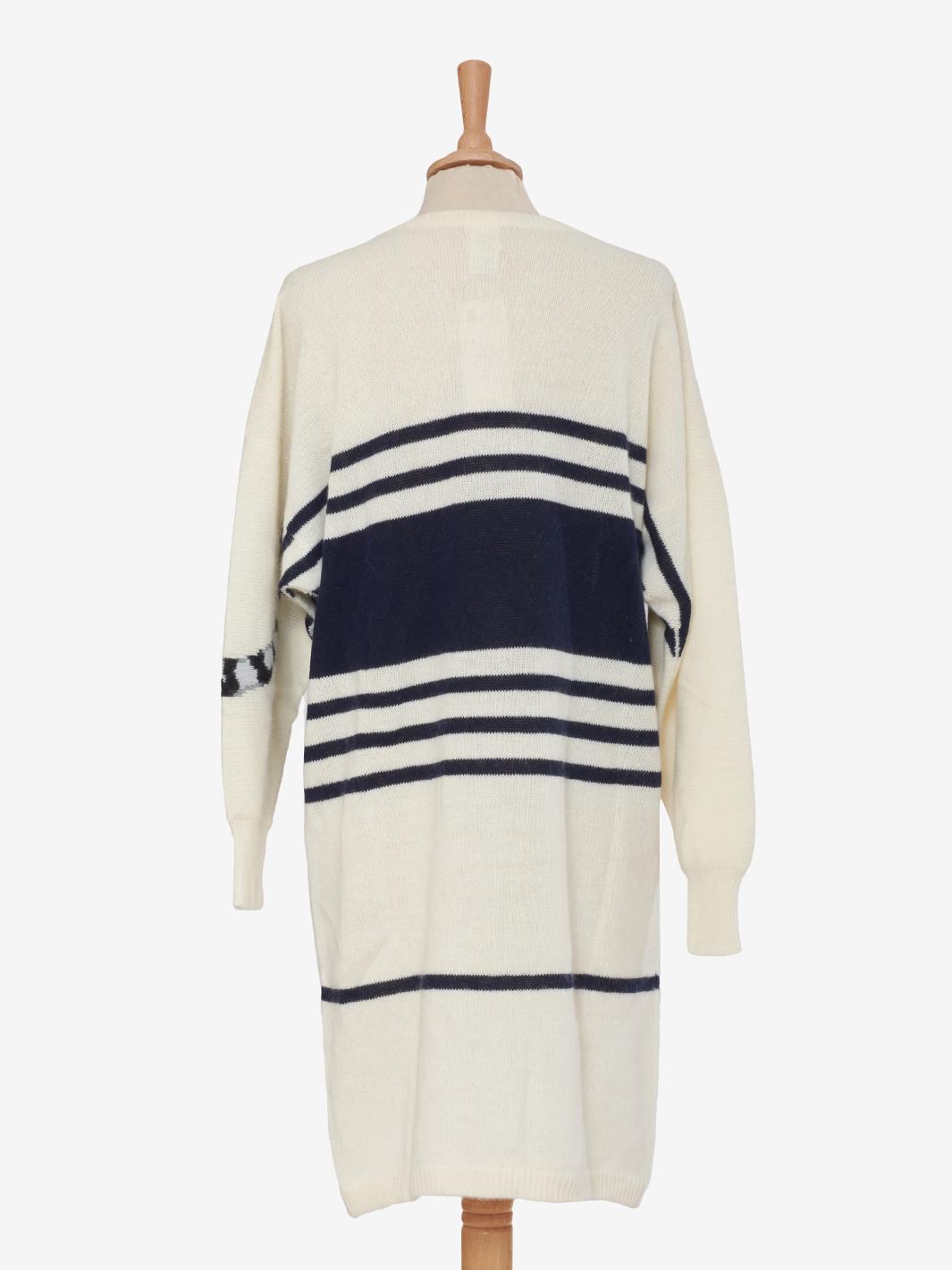 Krizia Wool Tiger Embroidery Dress
