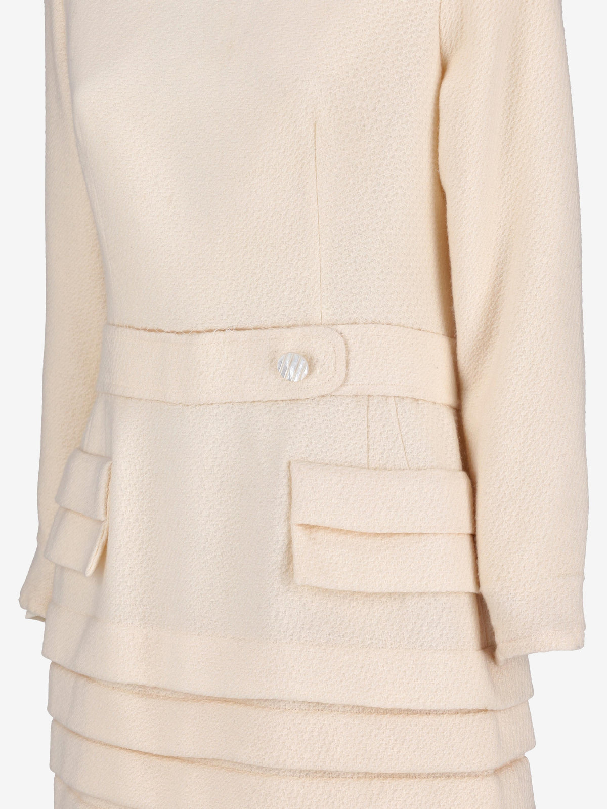 Valentino White Wool Midi Dress MR260725.36  Valentino Boutique 