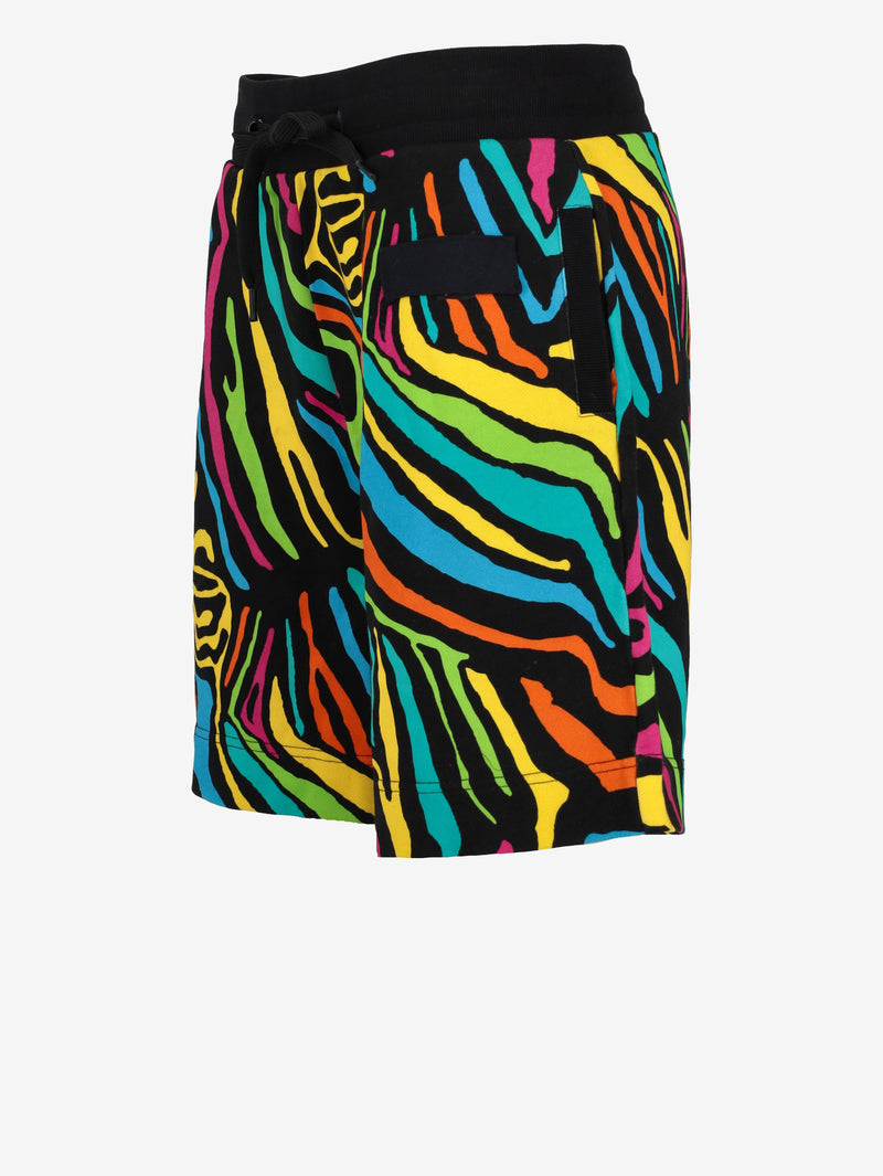 Moschino Fluo Zebra Print Shorts WCV250817.01  Moschino 