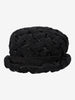 Vintage 1960s Midnight Black Woven Straw Pillbox Hat BR004746  Vintage 