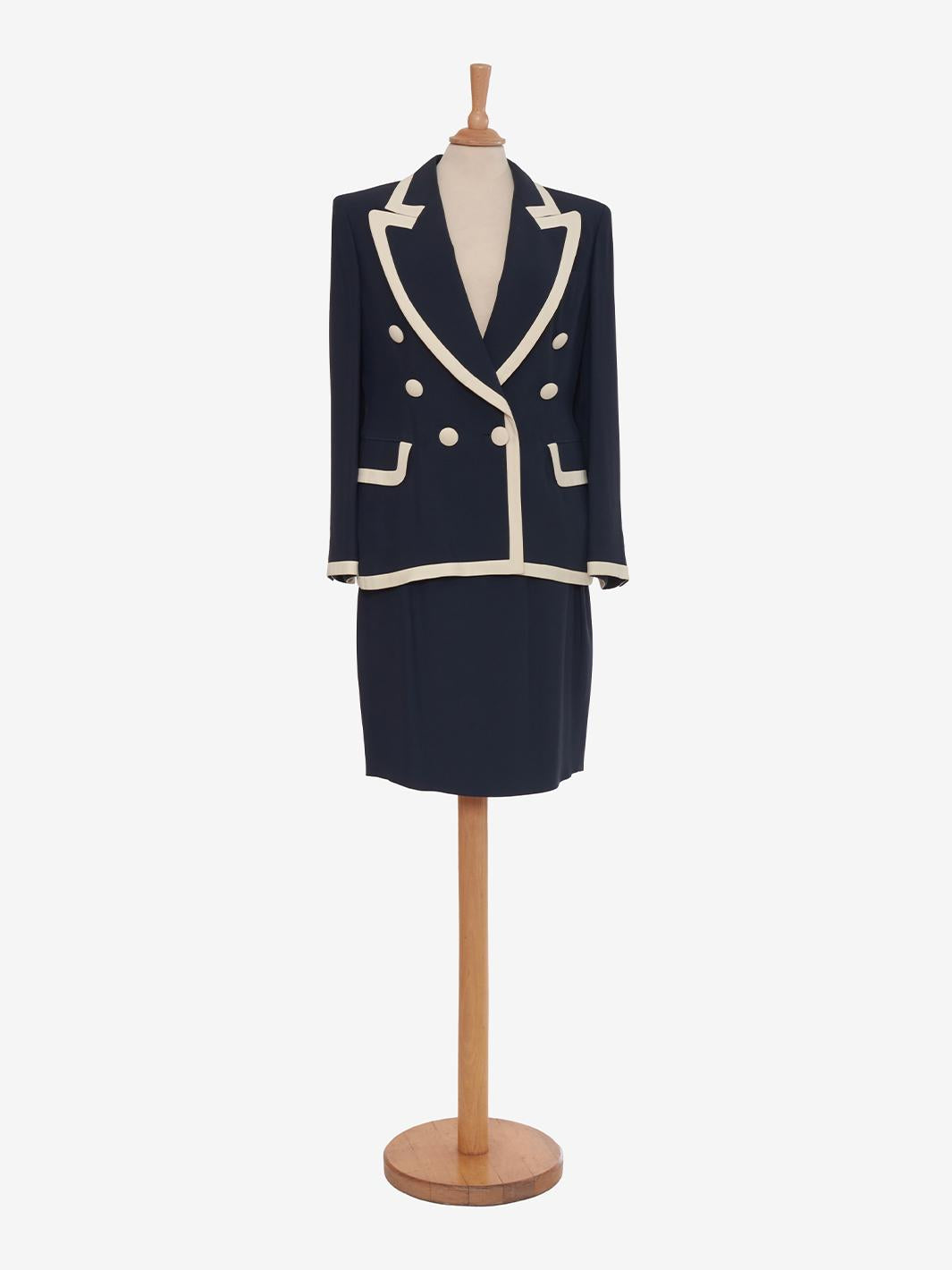 Moschino Couture 蓝白西装