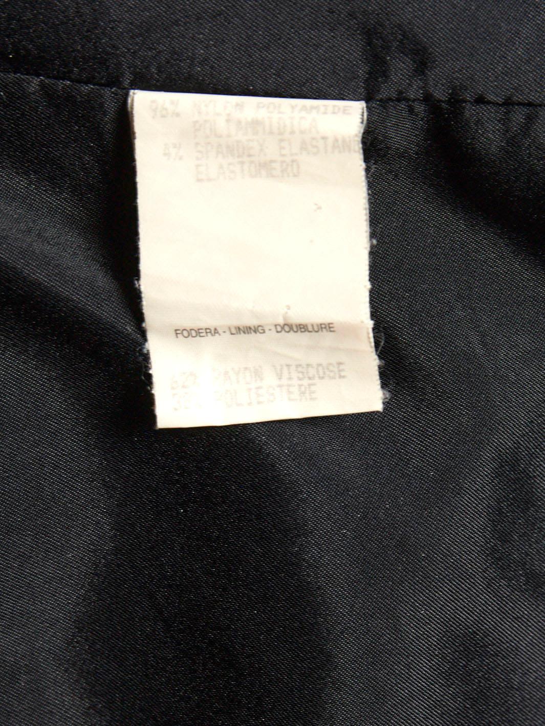 Giubbotto Y2K Gucci in nylon nero con cerniera