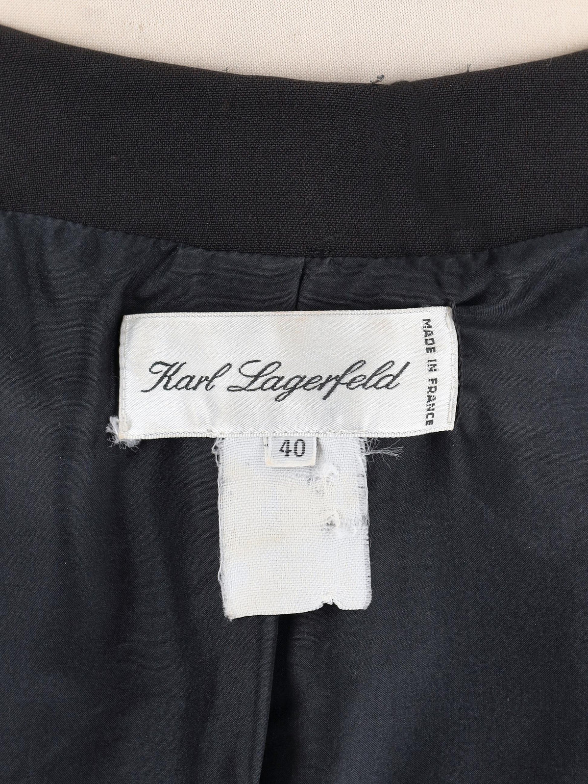 Karl Lagerfeld Embellished Blazer with Tulle Hem W27526.28  Karl Lagerfeld 
