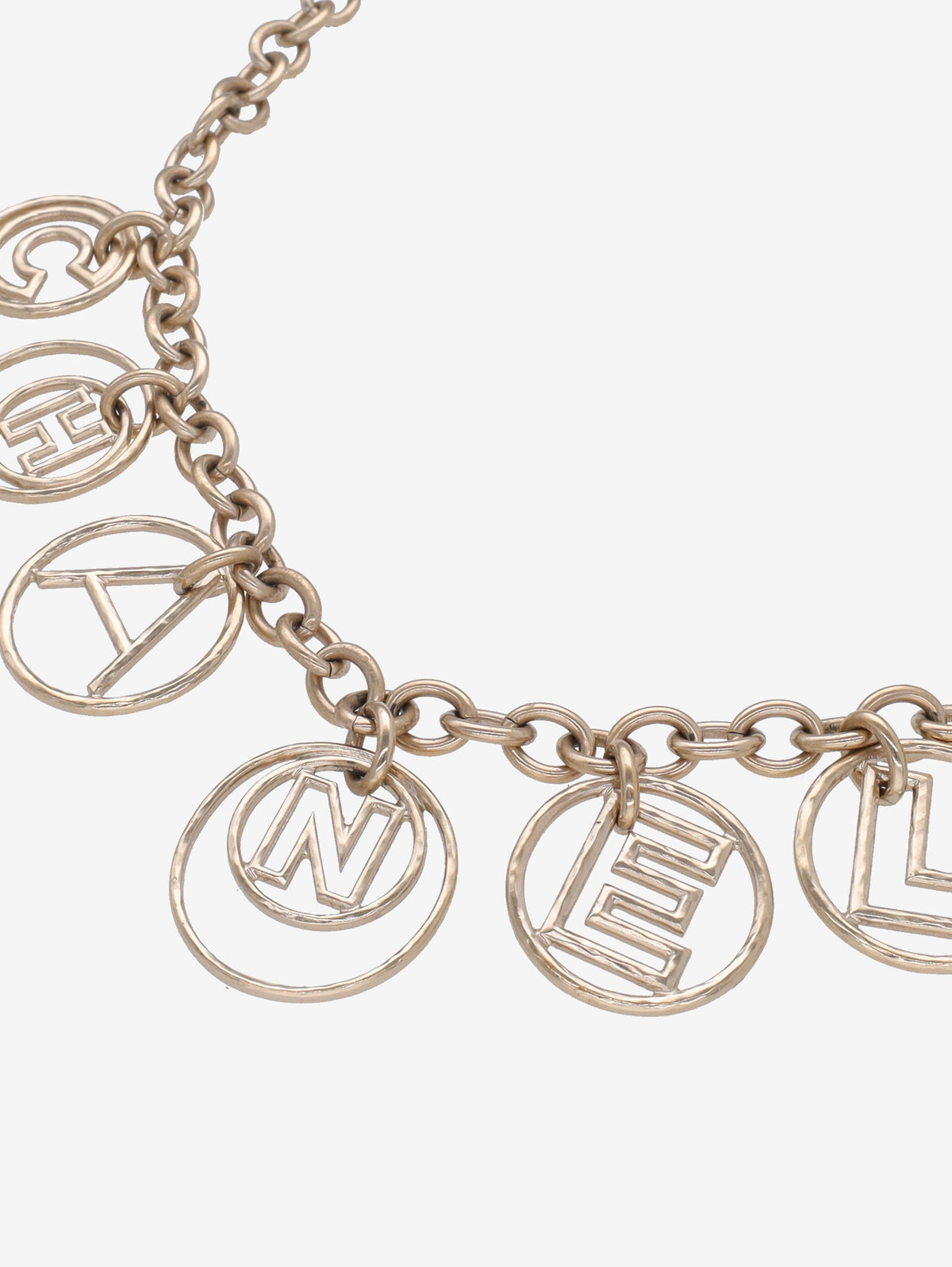 Collana a catena con scritta Chanel